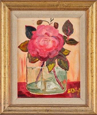 Lot 568 - Stephanie Dingle (1926-2017) "Red Roses"...