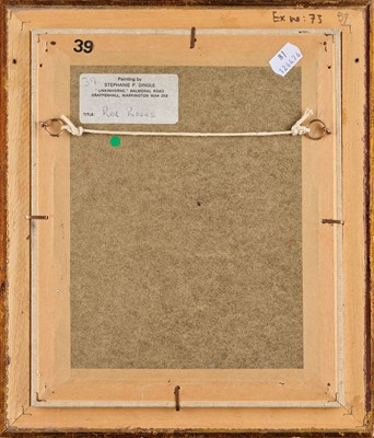 Lot 568 - Stephanie Dingle (1926-2017) "Red Roses"...