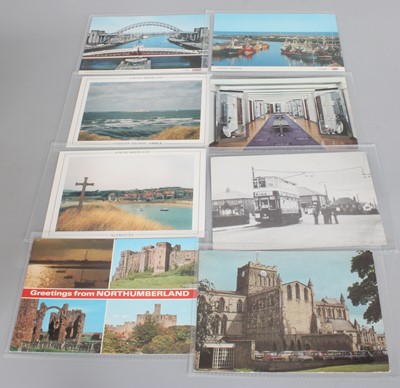 Lot 1304 - A Large Quantity of Northumberland Postcards,...