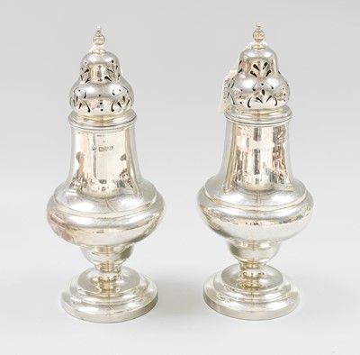 Lot 71 - A Pair of George V Silver Casters, by Alfred...