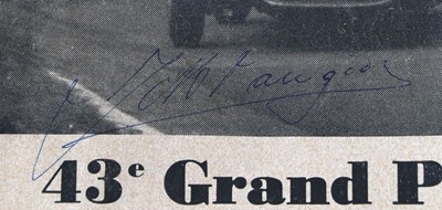 Lot 565 - Motor Racing Interest: A Signed Page from...