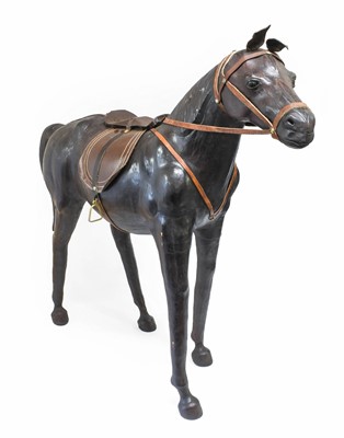 Lot 248 - A Pair of Leather Horses, probably Liberty's,...