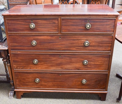 Lot 1420 - A Victorian Mahogany Four Height Chest of...