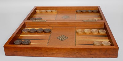 Lot 125 - A Travelling Games Board, Stamped R. Whitty...