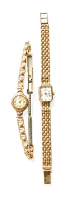 Lot 435 - A Lady's 9 carat Gold Rotary Wristwatch,...