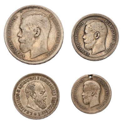 Lot 126 - Russia, Rouble 1896, Paris Mint, star on rim...