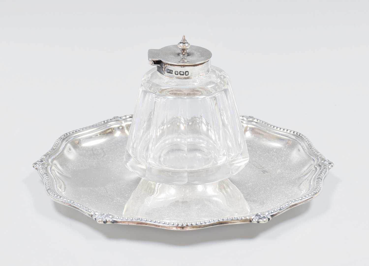 Lot 21 - A Victorian Silver Inkstand, by Henry...