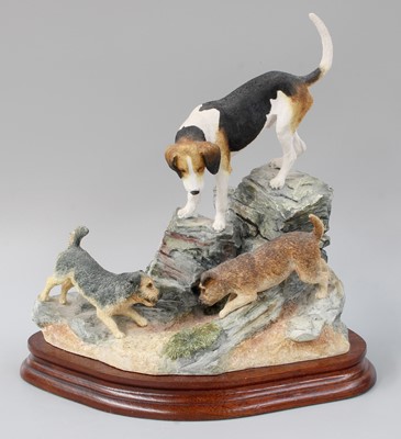 Lot 241 - Border Fine Arts 'Fellhound and Terriers',...