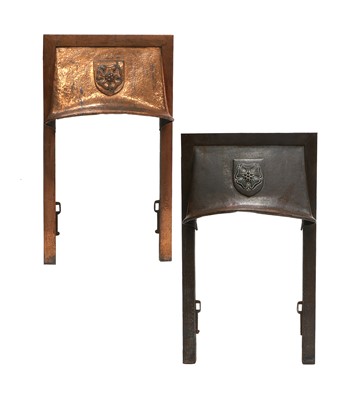 Lot 169 - Two Arts & Crafts Lacquered Copper Fire...