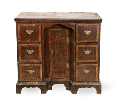 Lot 262 - A George II Oak and Mahogany-Crossbanded...