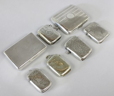 Lot 45 - A Collection of Assorted Silver Boxes,...