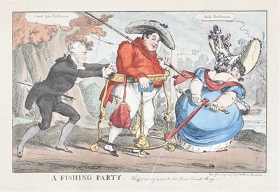 Lot 1018 - Heath (19th Century) "A Fishing Party"...