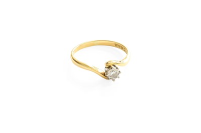 Lot 62 - An 18 Carat Gold Diamond Solitaire Ring, the...