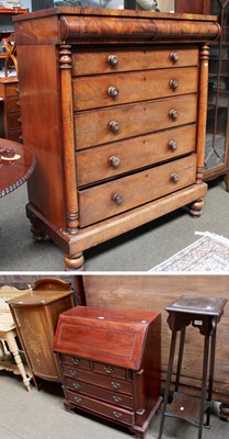 Lot 1395 - A Victorian Mahogany Scotch Chest, with...