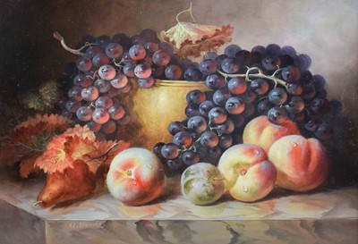 Lot 1195 - A* Harris (20th Century) Still life fruit...