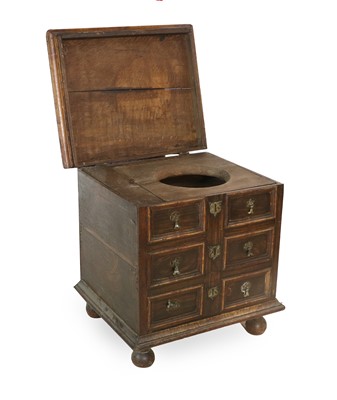 Lot 274 - A George III Oak Close Stool/Commode, late...