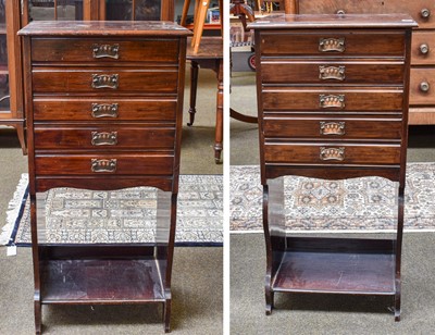 Lot 1397 - A Pair of Early-20th Century Mahogany Music...