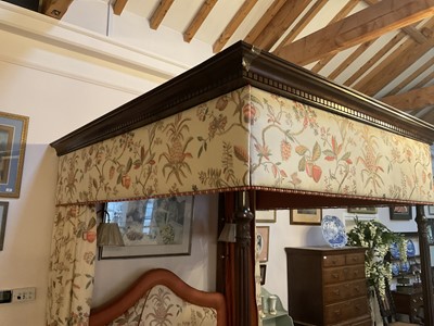 Lot 92 - A George III-Style Carved Mahogany Four-Poster...
