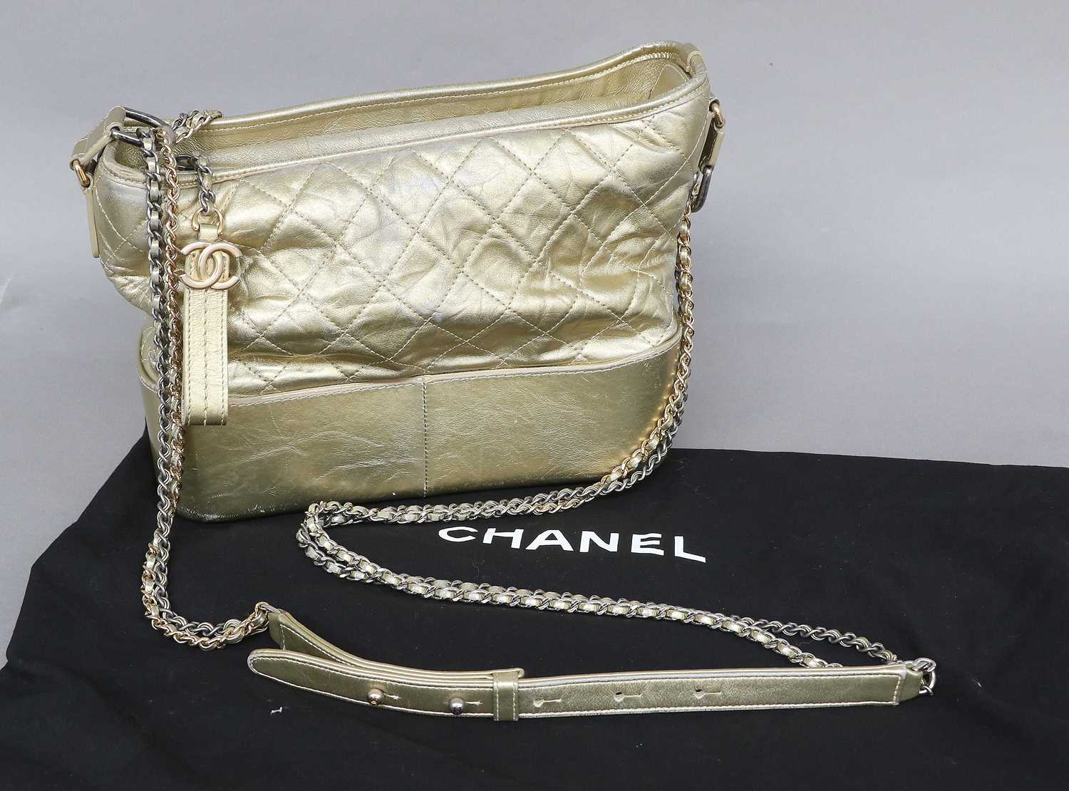Lot 2117 - Circa 2016 Chanel Gabrielle Hobo Chanel Gold...