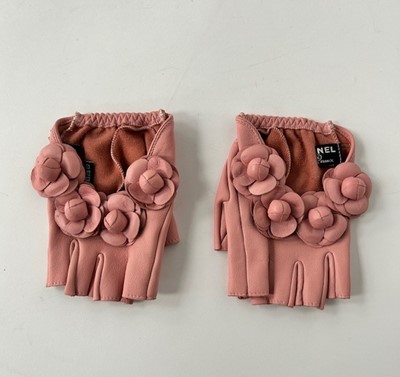 Lot 1045 - Pair of Chanel Pale Pink Soft Leather...