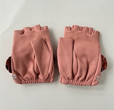 Lot 1045 - Pair of Chanel Pale Pink Soft Leather...