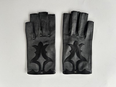 Lot 1046 - Pair of Chanel Black Soft Leather Fingerless...