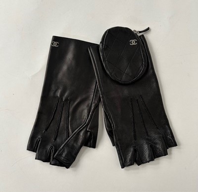 Lot 1048 - Pair of Chanel Black Soft Leather Fingerless...