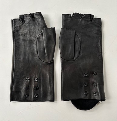 Lot 1048 - Pair of Chanel Black Soft Leather Fingerless...