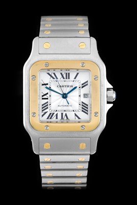 Lot 2132 - Cartier: A Steel and Gold Automatic Calendar...