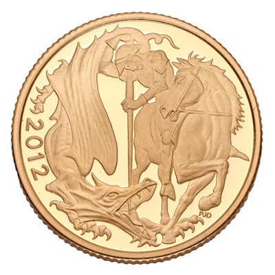 Lot 228 - Elizabeth II, Proof Sovereign 2012, featuring...