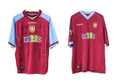 Lot 3012 - Aston Villa Two Signed Football Shirts