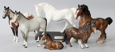 Lot 125 - Beswick Horses, including Black Beauty,...