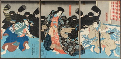 Lot 101 - After Ichiyusai Kumiyoshi (1797-1861) Japanese...