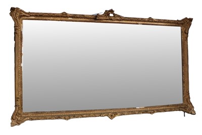 Lot 1377 - A Gilt Framed Over Mantel Mirror, with...