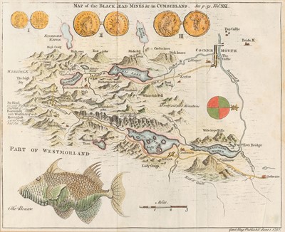 Lot 79 - After Robert Morden "Cumbria & Westmoria" Hand...