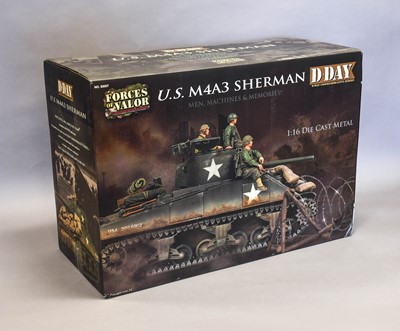 Lot 3491 - Forces Of Valor 1:16 Scale M4A3 Sherman Tank