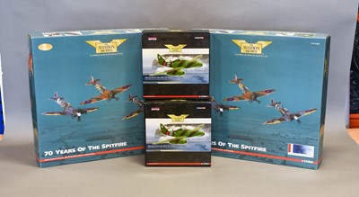 Lot 3477 - Corgi Aviation Archive 2xAA99189 70 Years Of The Spitfire