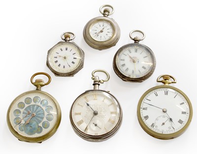 Lot 84 - A Selection of Lady's Fob Watches, stamped...