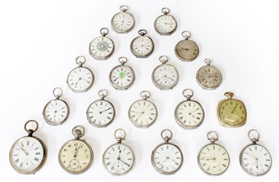 Lot 7 - A Selection of Lady's Fob Watches, some cases...