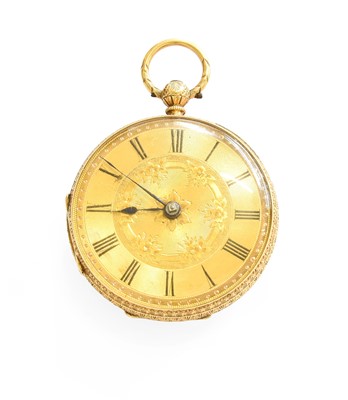 Lot 67 - A Lady's 18 Carat Gold Fob Watch
