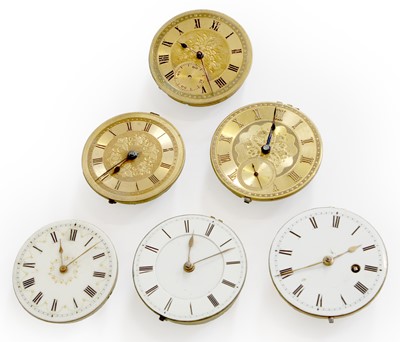 Lot 83 - A Quantity of 19th Century Pocket Watch Movements