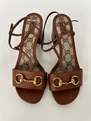 Lot 1002 - A Pair of Gucci Monogrammed Ballet Flats with...