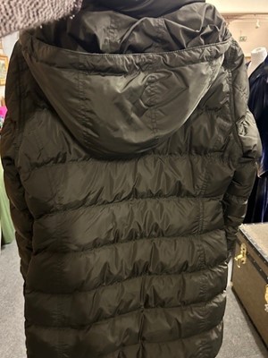 Lot 1003 - Prada Khaki Green Down Jacket with detachable...