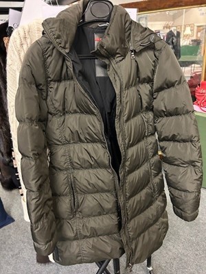 Lot 1003 - Prada Khaki Green Down Jacket with detachable...