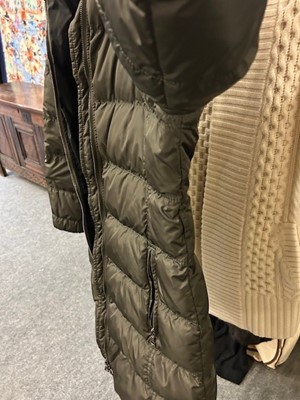 Lot 1003 - Prada Khaki Green Down Jacket with detachable...