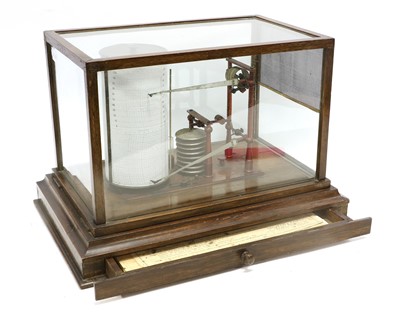 Lot 174 - Negretti & Zambra Thermo-Barograph