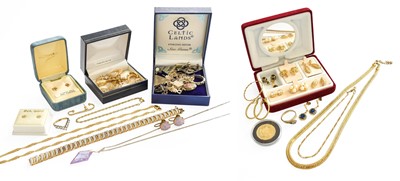 Lot 54 - A Quantity of Jewellery, including three...