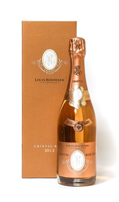 Lot 5004 - Louis Roederer Rosé Cristal Champagne 2012, in...