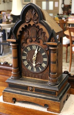 Lot 1203 - A Cuckoo Table Clock, circa 1900, movement...