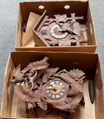 Lot 146 - Two Wall Hanging Cuckoo Clocks, of typical...